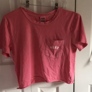 PINK cropped tee